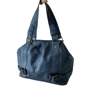 Payless Faux leather bag ocean deep blue color